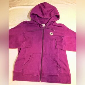 Thick 80% cotton Converse All Star Full Zip Hoodie . Unisex sz 2X